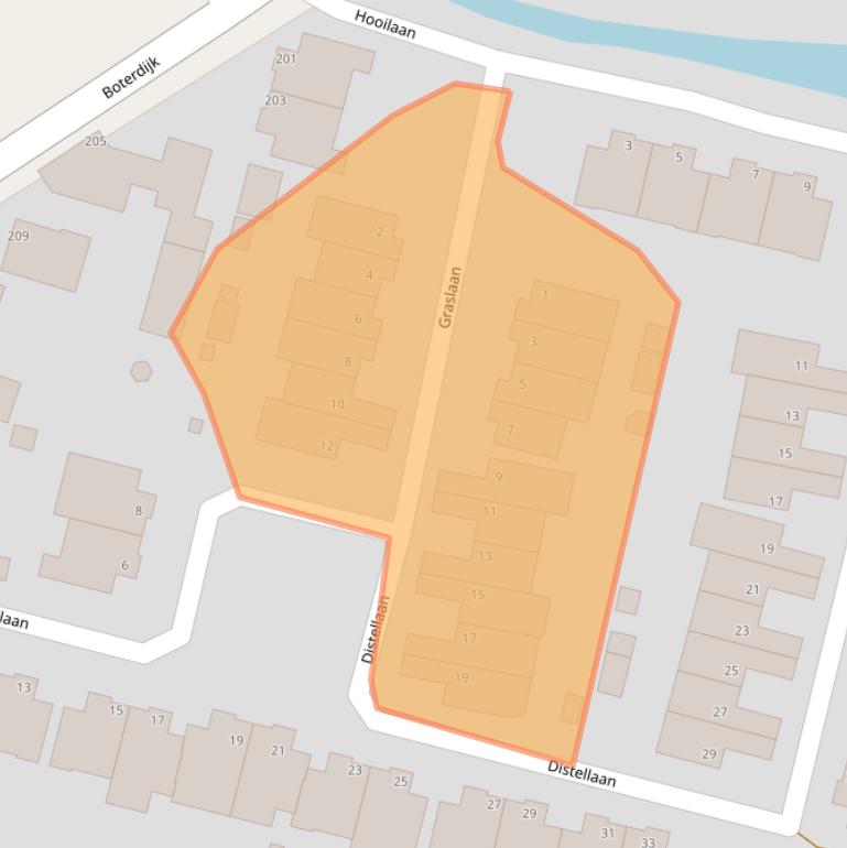 Kaart van postcodegebied 1424SB.