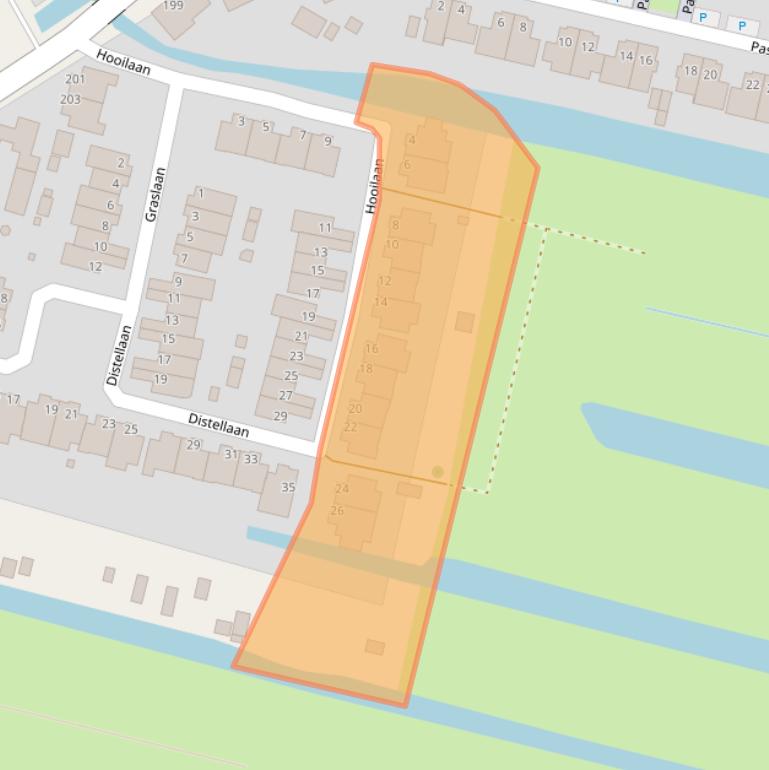 Kaart van postcodegebied 1424SH.