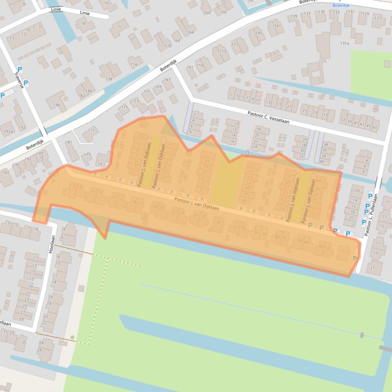 Kaart van postcodegebied 1424SJ.