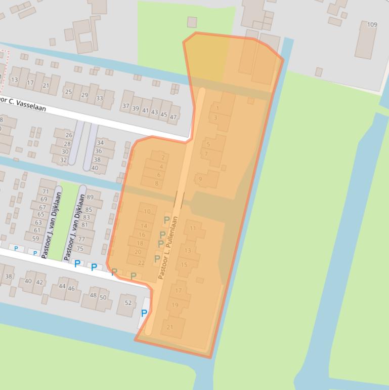 Kaart van postcodegebied 1424SK.