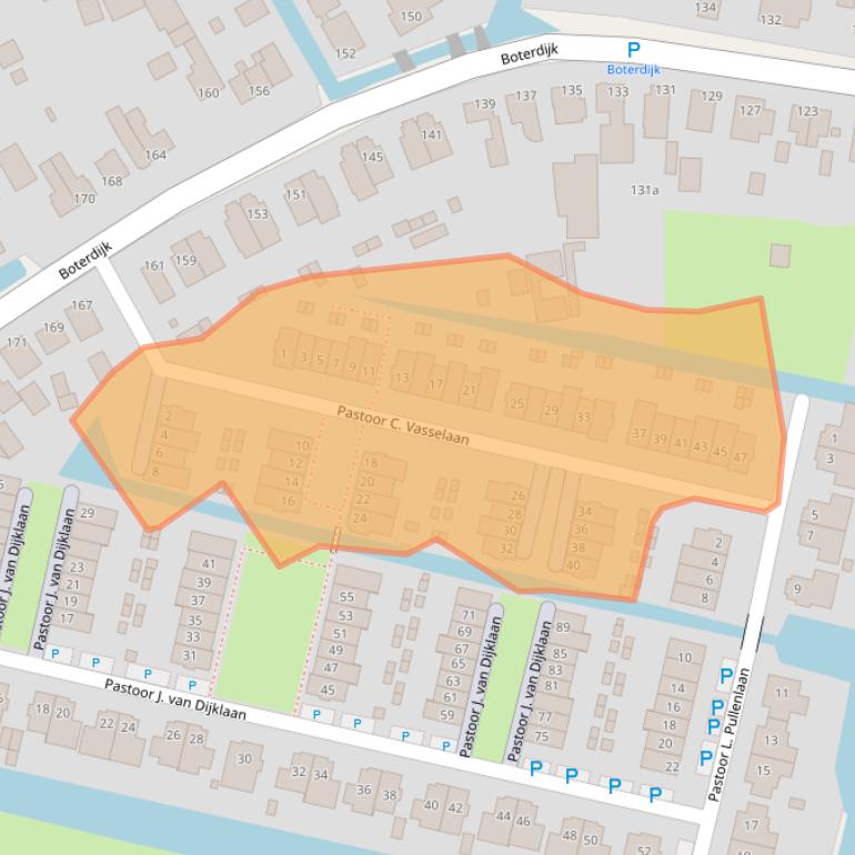 Kaart van postcodegebied 1424SL.