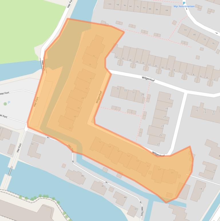 Kaart van postcodegebied 1424SV.