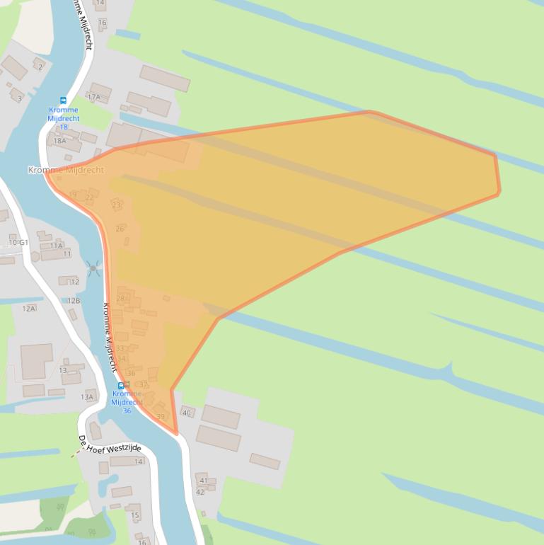 Kaart van postcodegebied 1426AB.