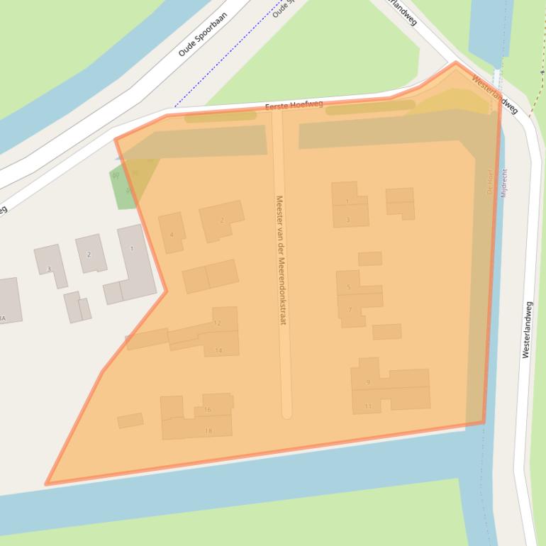 Kaart van postcodegebied 1426AL.