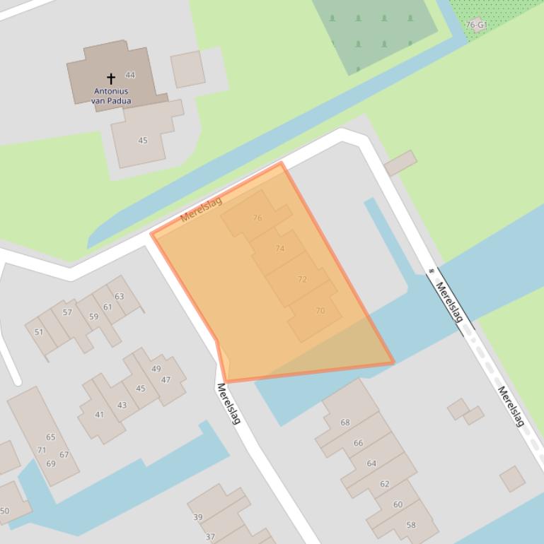 Kaart van postcodegebied 1426BB.