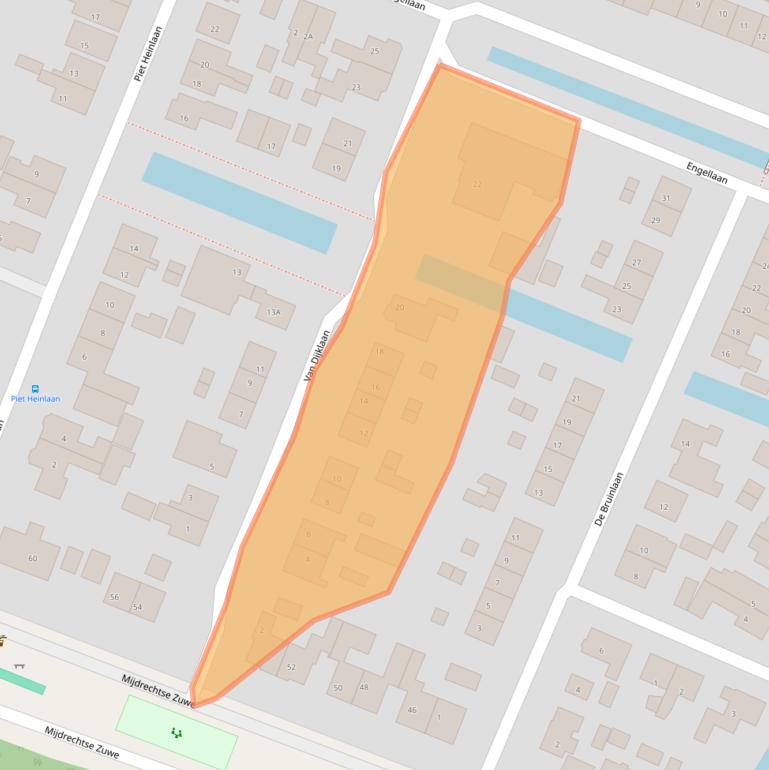 Kaart van postcodegebied 1427AE.