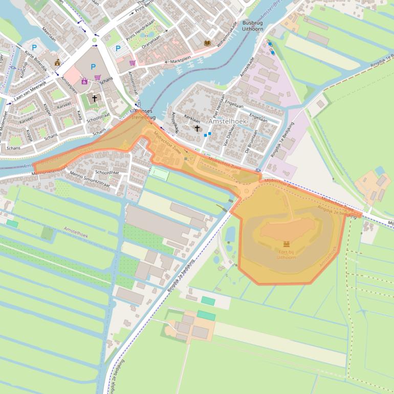 Kaart van postcodegebied 1427AV.