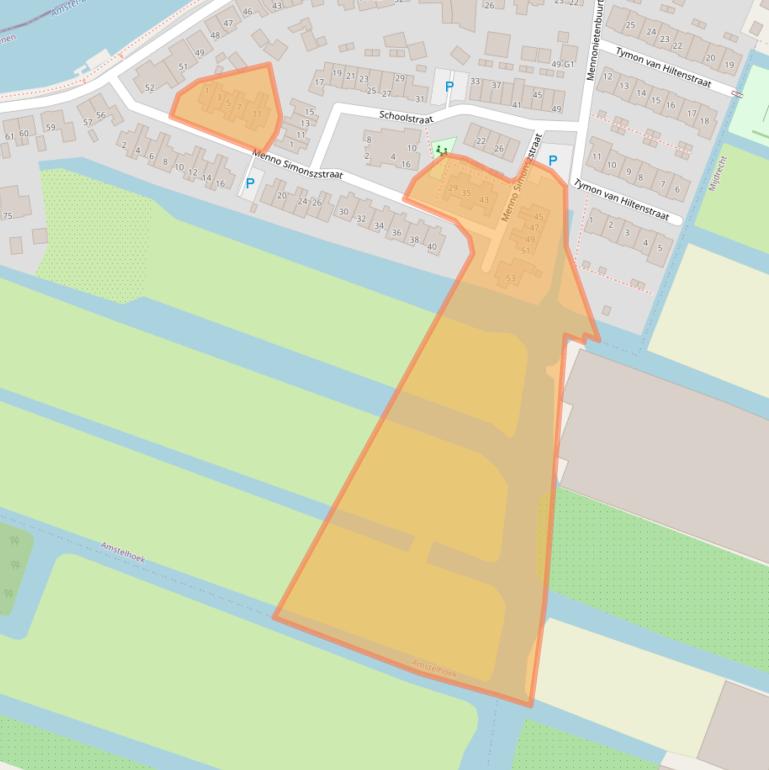 Kaart van postcodegebied 1427BD.