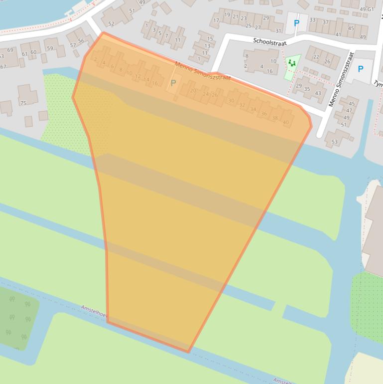 Kaart van postcodegebied 1427BE.