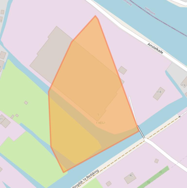 Kaart van postcodegebied 1427CZ.