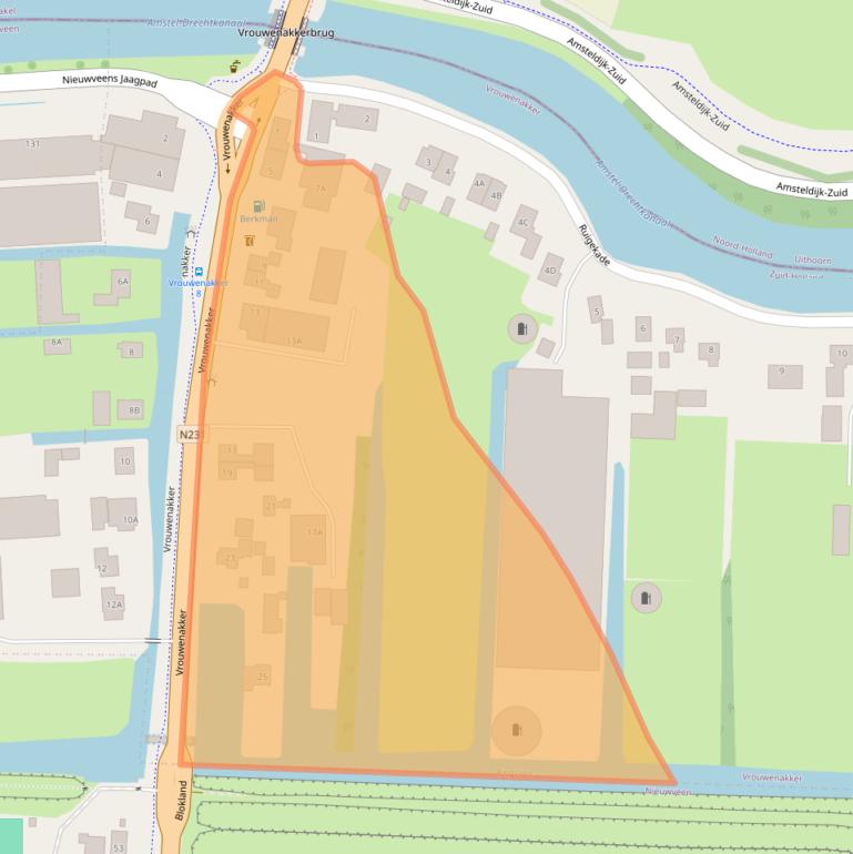 Kaart van postcodegebied 1428RX.