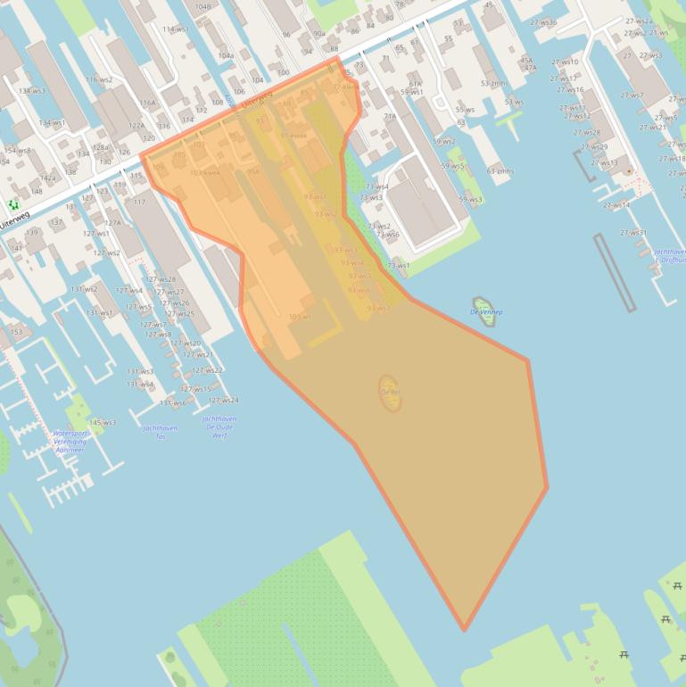 Kaart van postcodegebied 1431AC.