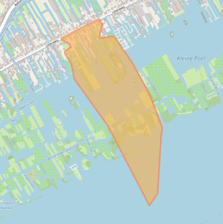 Kaart van postcodegebied 1431AE.
