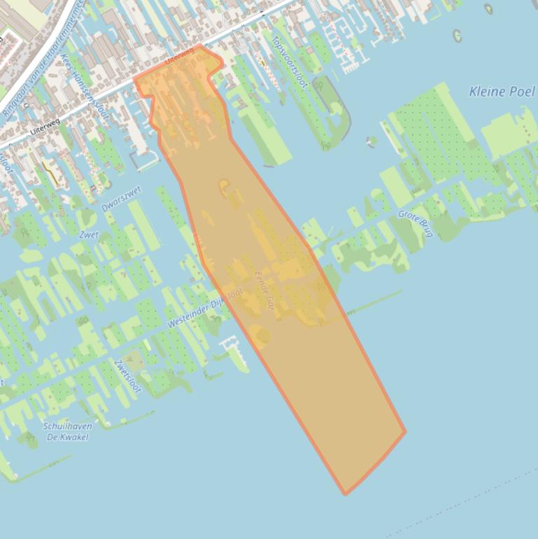 Kaart van postcodegebied 1431AG.