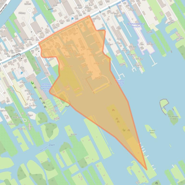 Kaart van postcodegebied 1431AH.