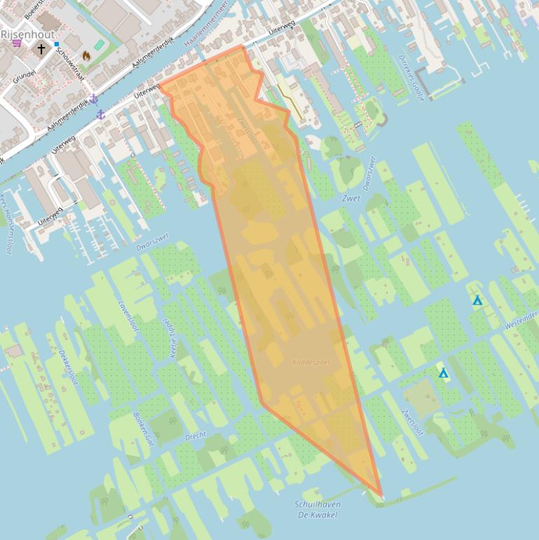 Kaart van postcodegebied 1431AK.