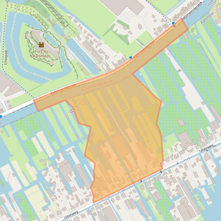 Kaart van postcodegebied 1431AR.