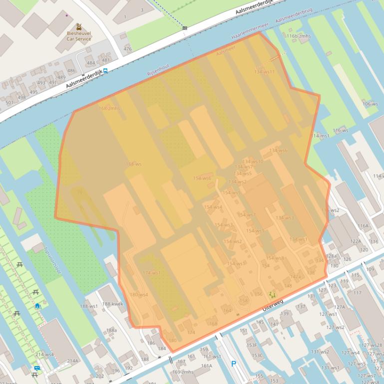 Kaart van postcodegebied 1431AS.
