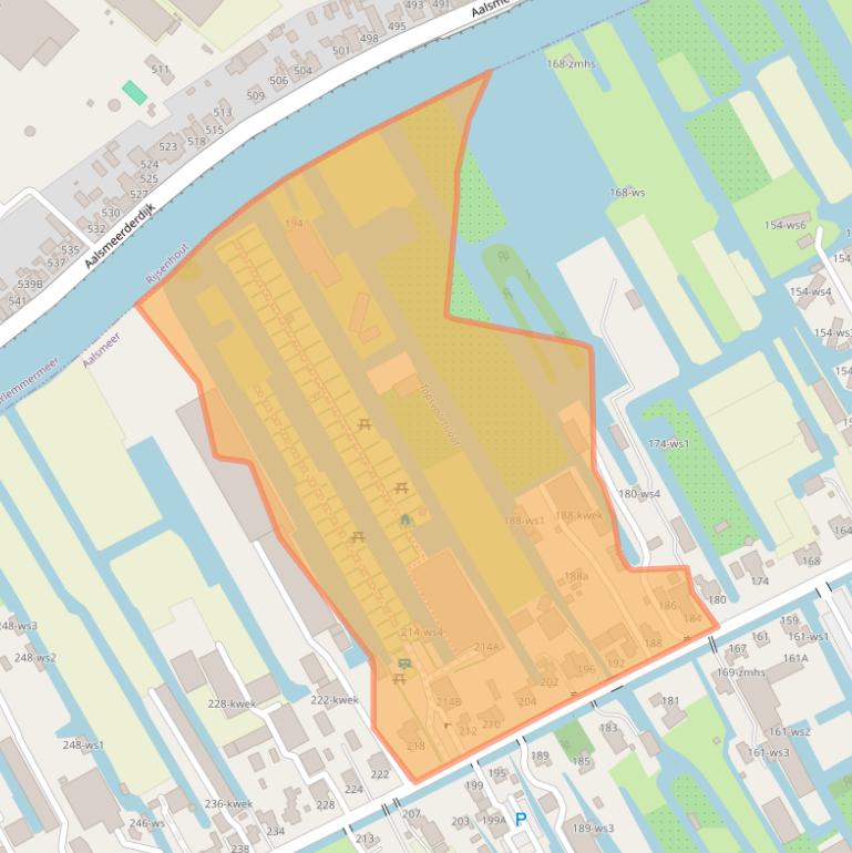 Kaart van postcodegebied 1431AT.