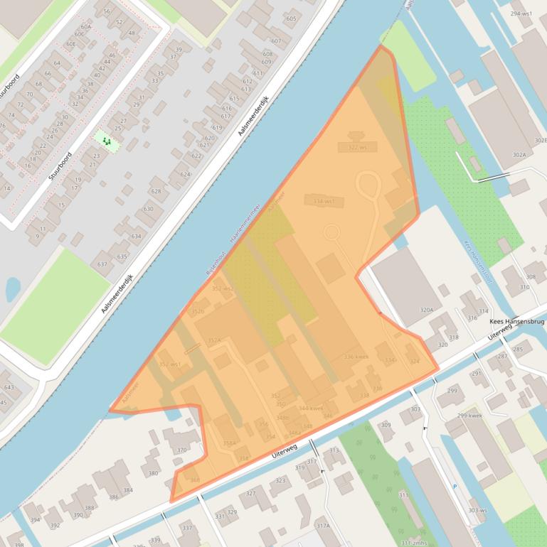 Kaart van postcodegebied 1431AX.