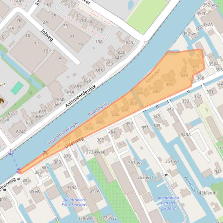 Kaart van postcodegebied 1431AZ.