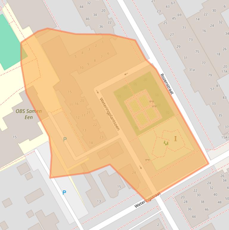 Kaart van postcodegebied 1431BK.