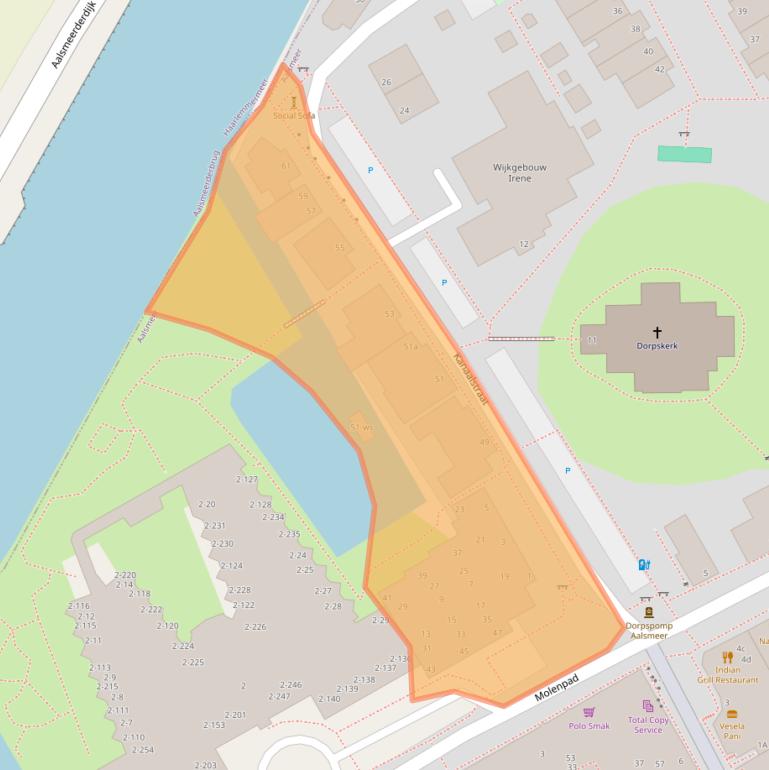 Kaart van postcodegebied 1431BV.