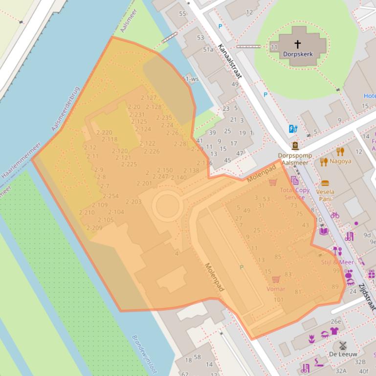 Kaart van postcodegebied 1431BZ.