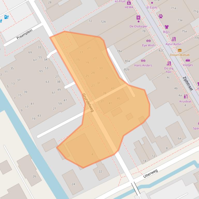 Kaart van postcodegebied 1431CS.