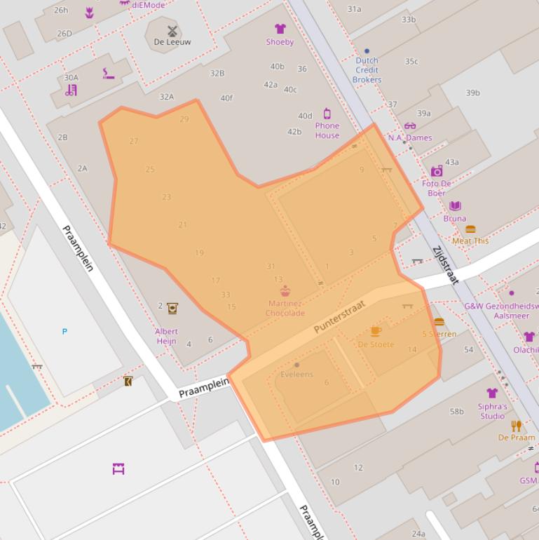 Kaart van postcodegebied 1431CT.