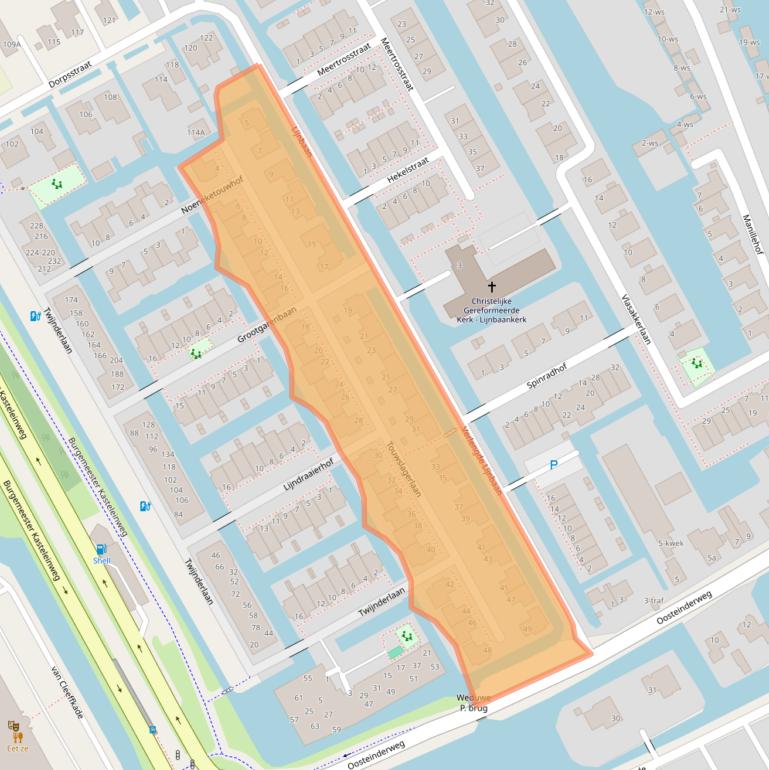 Kaart van postcodegebied 1431DE.