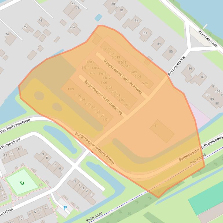 Kaart van postcodegebied 1431DN.