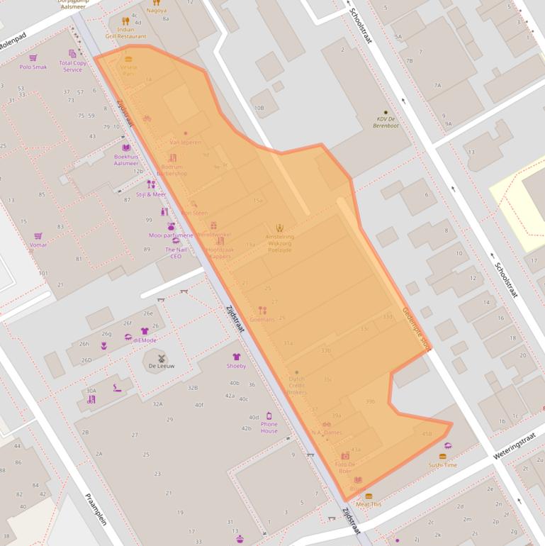 Kaart van postcodegebied 1431EA.