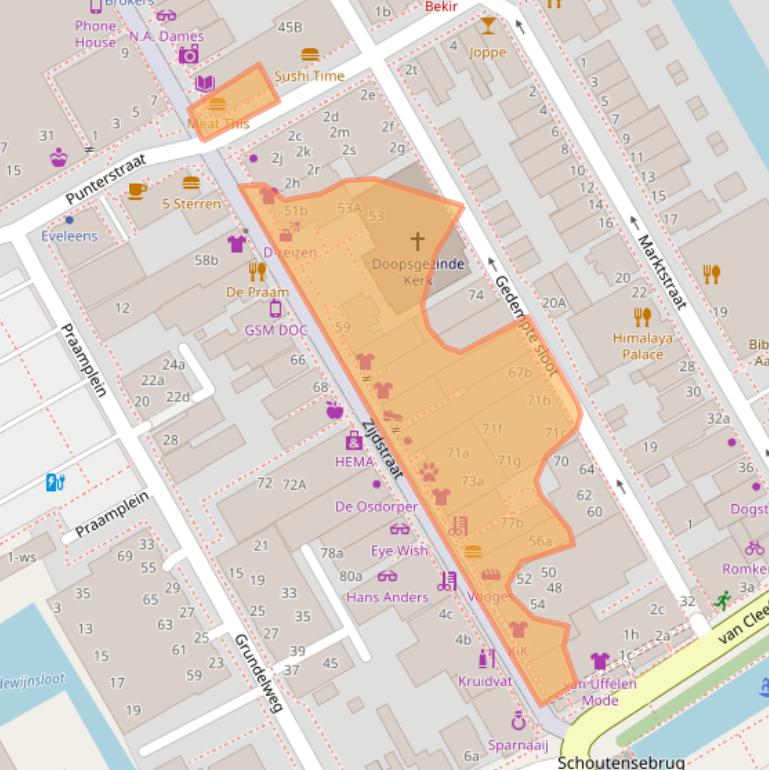 Kaart van postcodegebied 1431EB.