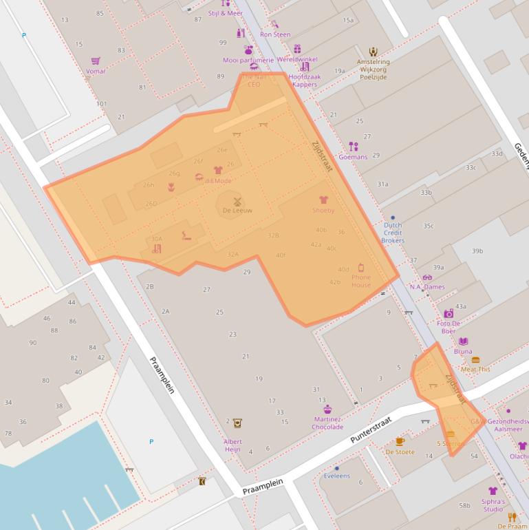 Kaart van postcodegebied 1431ED.