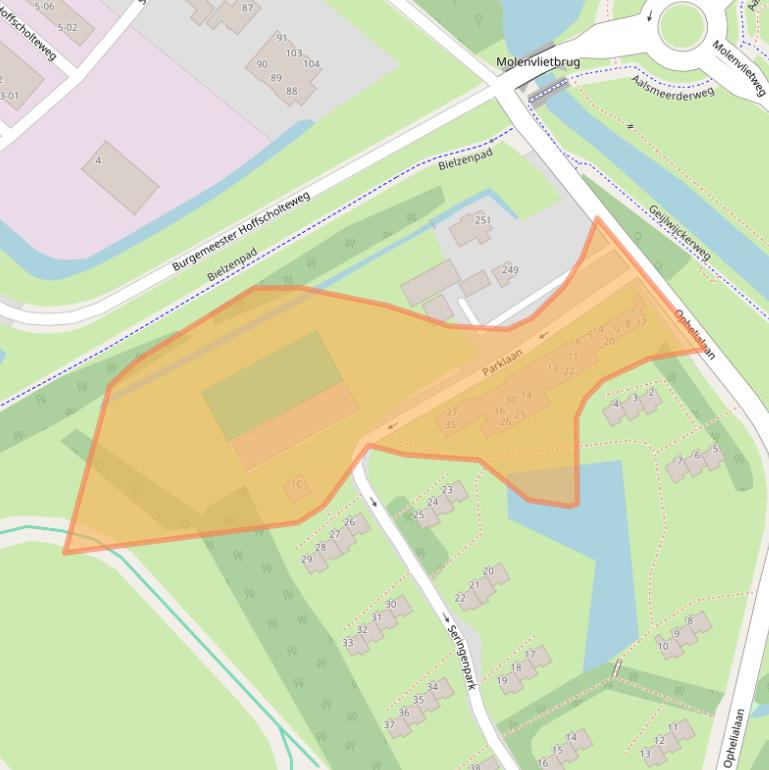Kaart van postcodegebied 1431EM.