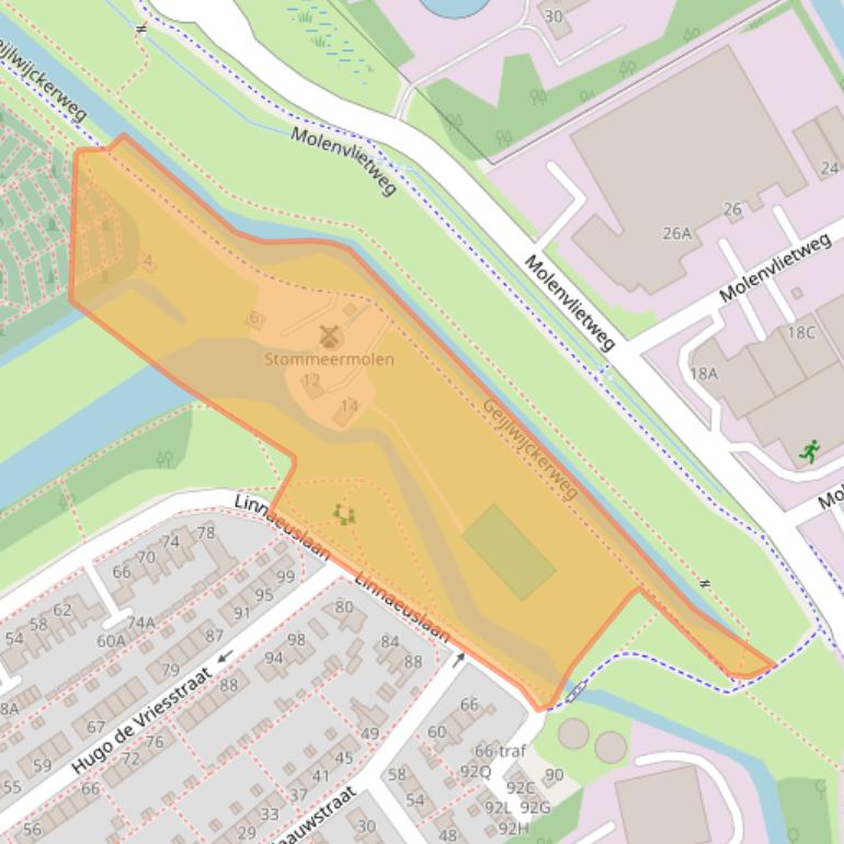 Kaart van postcodegebied 1431EN.