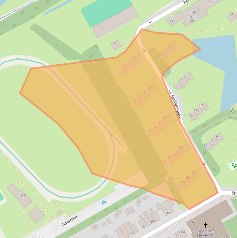 Kaart van postcodegebied 1431ER.