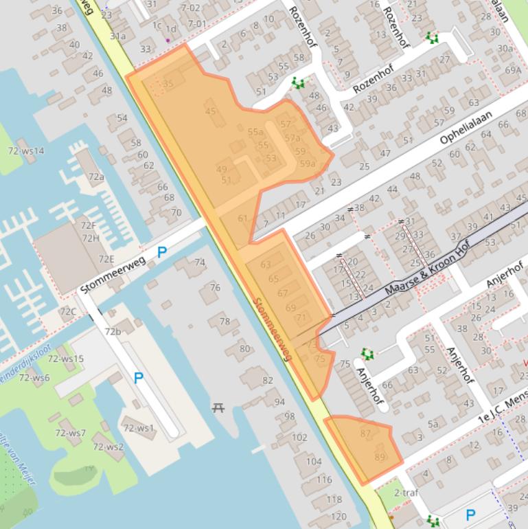 Kaart van postcodegebied 1431ET.