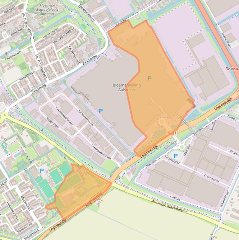 Kaart van postcodegebied 1431GB.