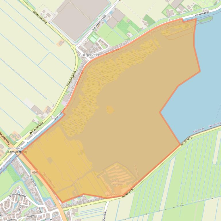 Kaart van postcodegebied 1431GX.