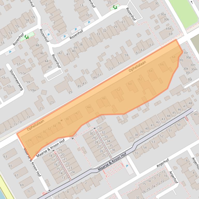 Kaart van postcodegebied 1431HJ.