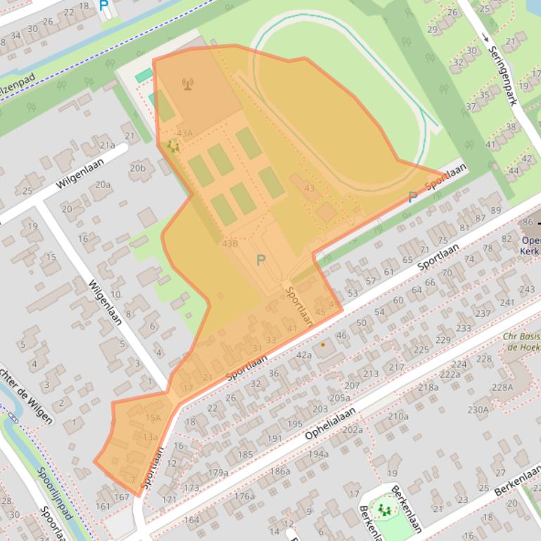 Kaart van postcodegebied 1431HW.