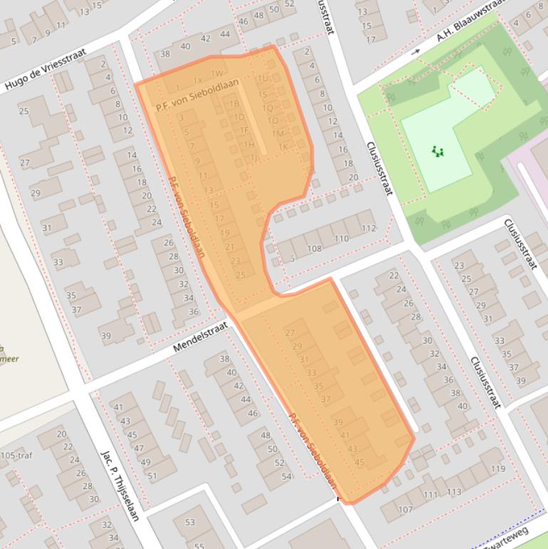 Kaart van postcodegebied 1431KG.