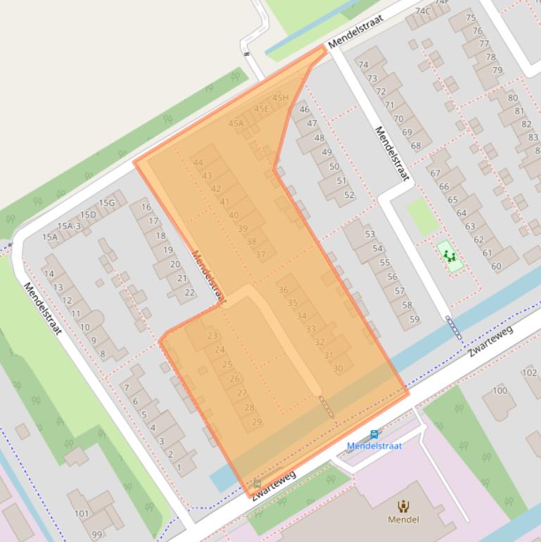 Kaart van postcodegebied 1431KL.