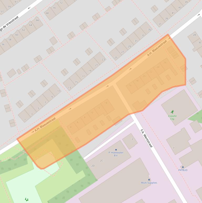 Kaart van postcodegebied 1431KW.