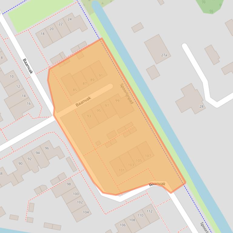 Kaart van postcodegebied 1431LJ.