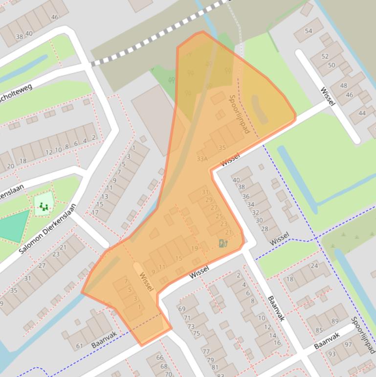 Kaart van postcodegebied 1431LN.