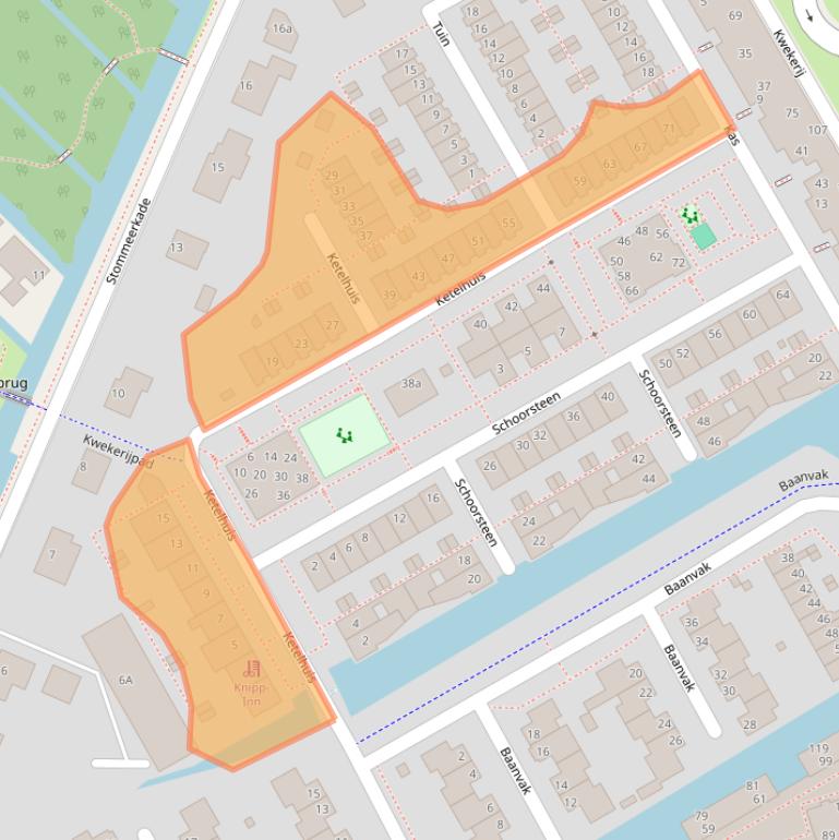 Kaart van postcodegebied 1431LS.