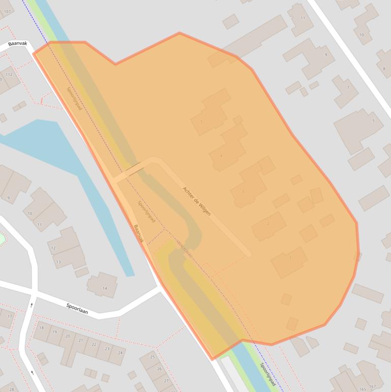 Kaart van postcodegebied 1431LZ.